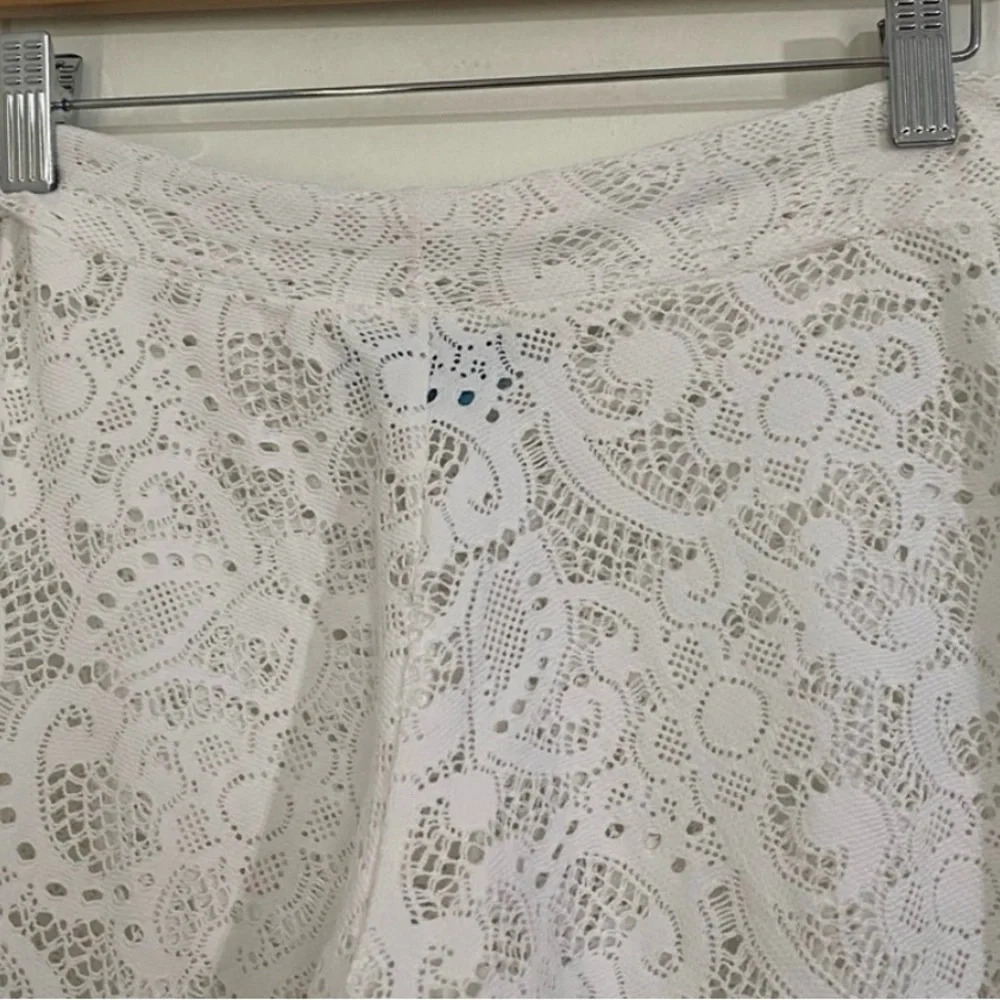 Letarte Women's Cape Cod Lace Pants Large Handmade Wide Leg Cover Up USA - Picture 5 of 10